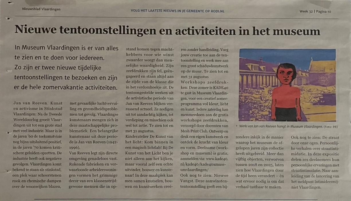 Nieuwe tentoonstellingen en activiteiten in het museum